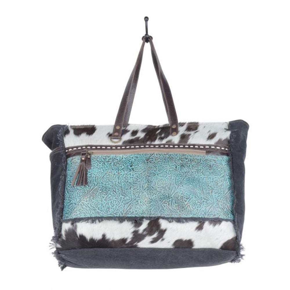 NWT Rustic Azure Weekender Bag - Picture 7 of 8